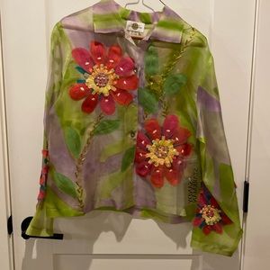 Sandy Starkman Silk‎ Blazer